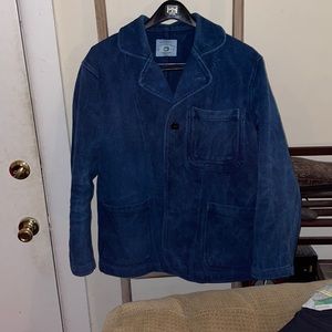 Indigo blue work jacket